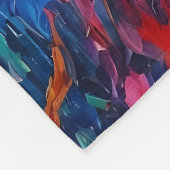 Kleurrijke silhouetten dansen fleece deken (Hoek)