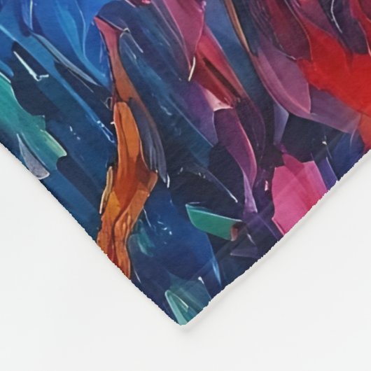 Kleurrijke silhouetten dansen fleece deken (Hoek)