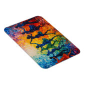 Kleurrijke silhouetten dansen magneet (Rechterzijde)