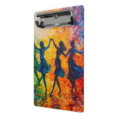 Kleurrijke silhouetten dansen mini klembord (Angled2)