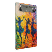 Kleurrijke silhouetten dansen mini klembord (Schuin)