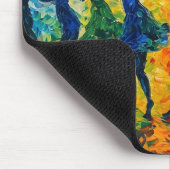 Kleurrijke silhouetten dansen muismat (Hoek)