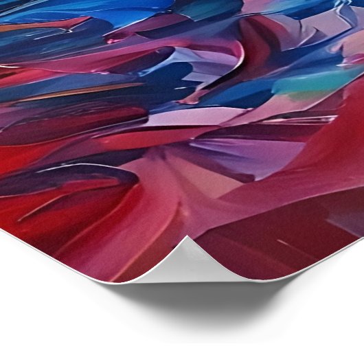 Kleurrijke silhouetten dansen poster (Hoek)