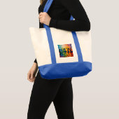 Kleurrijke silhouetten dansen tote bag (Voorkant (product))