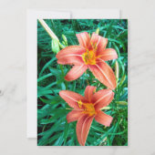 Kleurrijke Sinaasappel Lilly Grootmoeder Verjaarda Kaart (Achterkant)