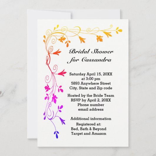 Kleurrijke sinaasappelen met foto-Vrijgezellenfees Kaart (Voorkant)