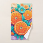 Kleurrijke sinaasappels bad handdoek (Handdoek)