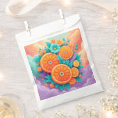 Kleurrijke sinaasappels bedankzakje (Geknipt)