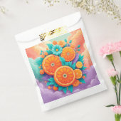 Kleurrijke sinaasappels bedankzakje (Gezegeld)