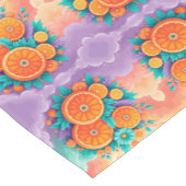 Kleurrijke sinaasappels korte tafelloper (Hoek)