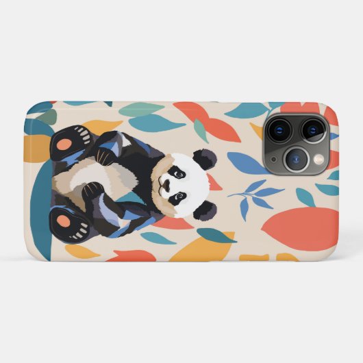Kleurrijke Sitting Panda Beer Matisse geïnspireerd Case-Mate iPhone Case (Achterkant (horizontaal))