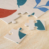 Kleurrijke Sitting Panda Beer Matisse geïnspireerd Legpuzzel (Zijkant)