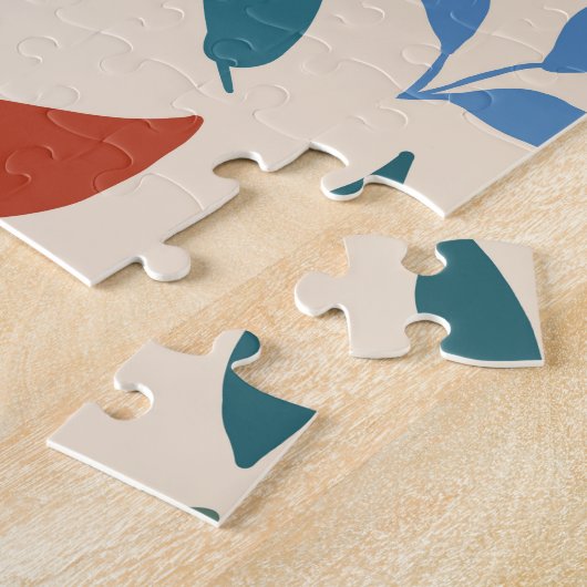 Kleurrijke Sitting Panda Beer Matisse geïnspireerd Legpuzzel (Zijkant)