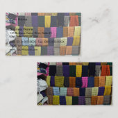 Kleurrijke sjaals op beeldscherm visitekaartje (Voorkant / Achterkant)