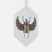 Kleurrijke sjab glas ornament (Voorkant Rechts)