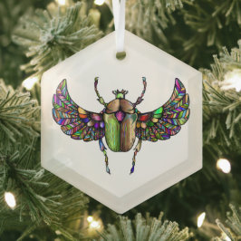 Kleurrijke sjab glas ornament
