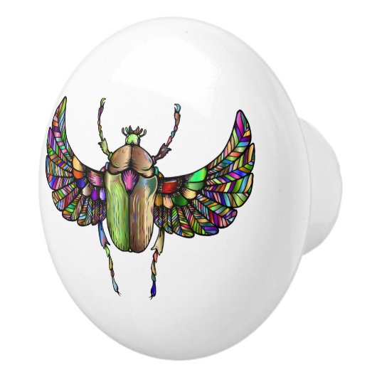 Kleurrijke sjab keramische knop (Rechts)