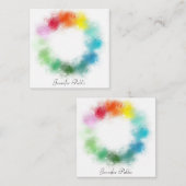 Kleurrijke Sjabloon Aangepaste handscriptnaam Teks (Voorkant / Achterkant)