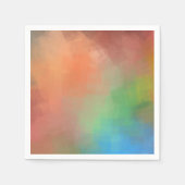 Kleurrijke Sjabloon Abstracte kunst Elegant Modern Servet (Voorkant)