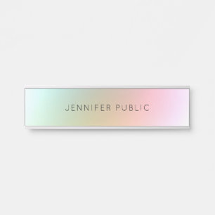 Kleurrijke Sjabloon Eenvoudig ontwerp elegant mode Deurbordje