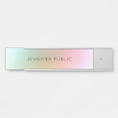 Kleurrijke Sjabloon Eenvoudig ontwerp elegant mode Deurbordje (Voorkant)