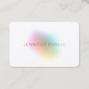 Kleurrijke Sjabloon Elegant Professional Silk Fini Visitekaartje