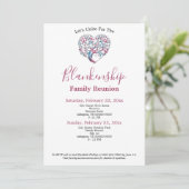 Kleurrijke Sjabloon van de reünie van de Boom van  Kaart (Staand voorkant)