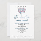 Kleurrijke Sjabloon van de reünie van de Boom van  Kaart (Voorkant)