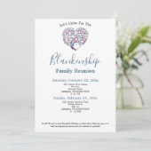 Kleurrijke Sjabloon van de reünie van de Boom van  Kaart (Staand voorkant)