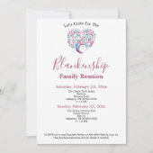 Kleurrijke Sjabloon van de reünie van de Boom van  Kaart (Voorkant)