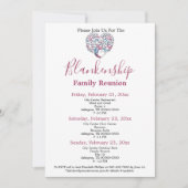 Kleurrijke Sjabloon van reünie van de familie van  Kaart (Voorkant)