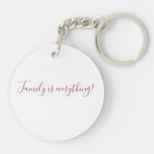 Kleurrijke Sjabloon van reünie van de familie van  Sleutelhanger (Achterkant)