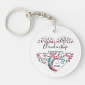 Kleurrijke Sjabloon van reünie van de familie van  Sleutelhanger (Voorkant)