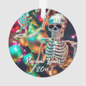 Kleurrijke Skeleton Ornamenten Christmas (achterkant)