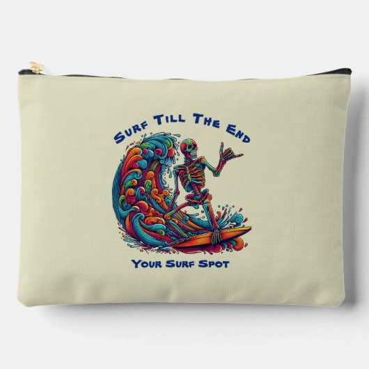 Kleurrijke Skeleton Surfer Etui (Voorkant)