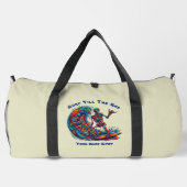 Kleurrijke Skeleton Surfer Plunjezak (Achterkant)