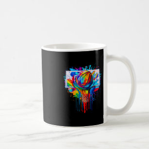 Kleurrijke Sketll Ll Tie Dye Spat Splatter Slam Du Koffiemok
