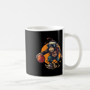 Kleurrijke Sketll Monkey Kunstwerk Sketll Speler  Koffiemok