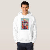 Kleurrijke Skull T-shirt Hoodie (Voorkant volledig)