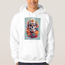 Kleurrijke Skull T-shirt Hoodie
