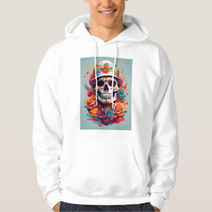 Kleurrijke Skull T-shirt Hoodie
