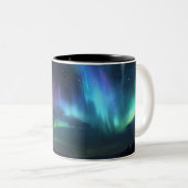 Kleurrijke Sky Northern Lights Koffie Mok (Voorkant rechts)