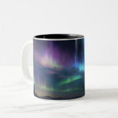 Kleurrijke Sky Northern Lights Koffie Mok (Voorkant links)