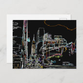 Kleurrijke skyline in Manhattan Briefkaart (Voorkant / Achterkant)