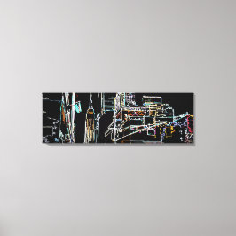Kleurrijke skyline in Manhattan Canvas Afdruk