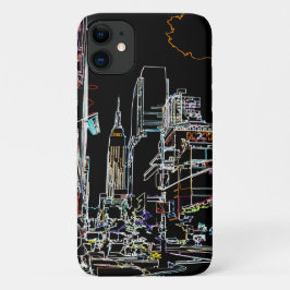 Kleurrijke skyline in Manhattan Case-Mate iPhone Case