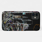 Kleurrijke skyline in Manhattan Case-Mate iPhone Case (Achterkant (horizontaal))