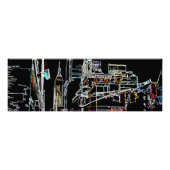 Kleurrijke skyline in Manhattan Foto Afdruk (Voorkant)