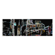 Kleurrijke skyline in Manhattan