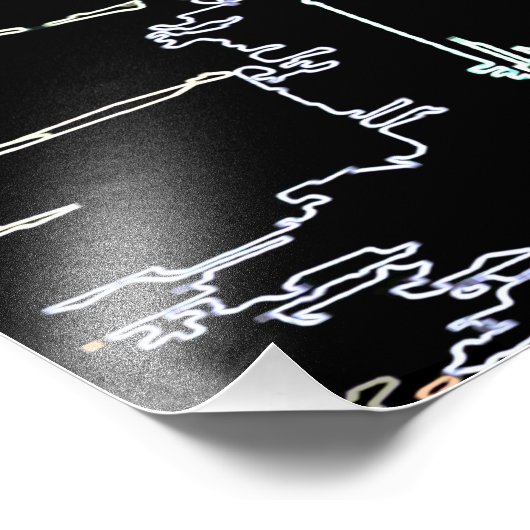 Kleurrijke skyline in Manhattan Foto Afdruk (Hoek)